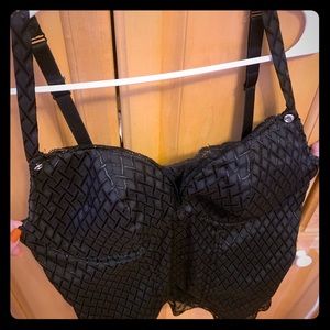 Black plus size corset top